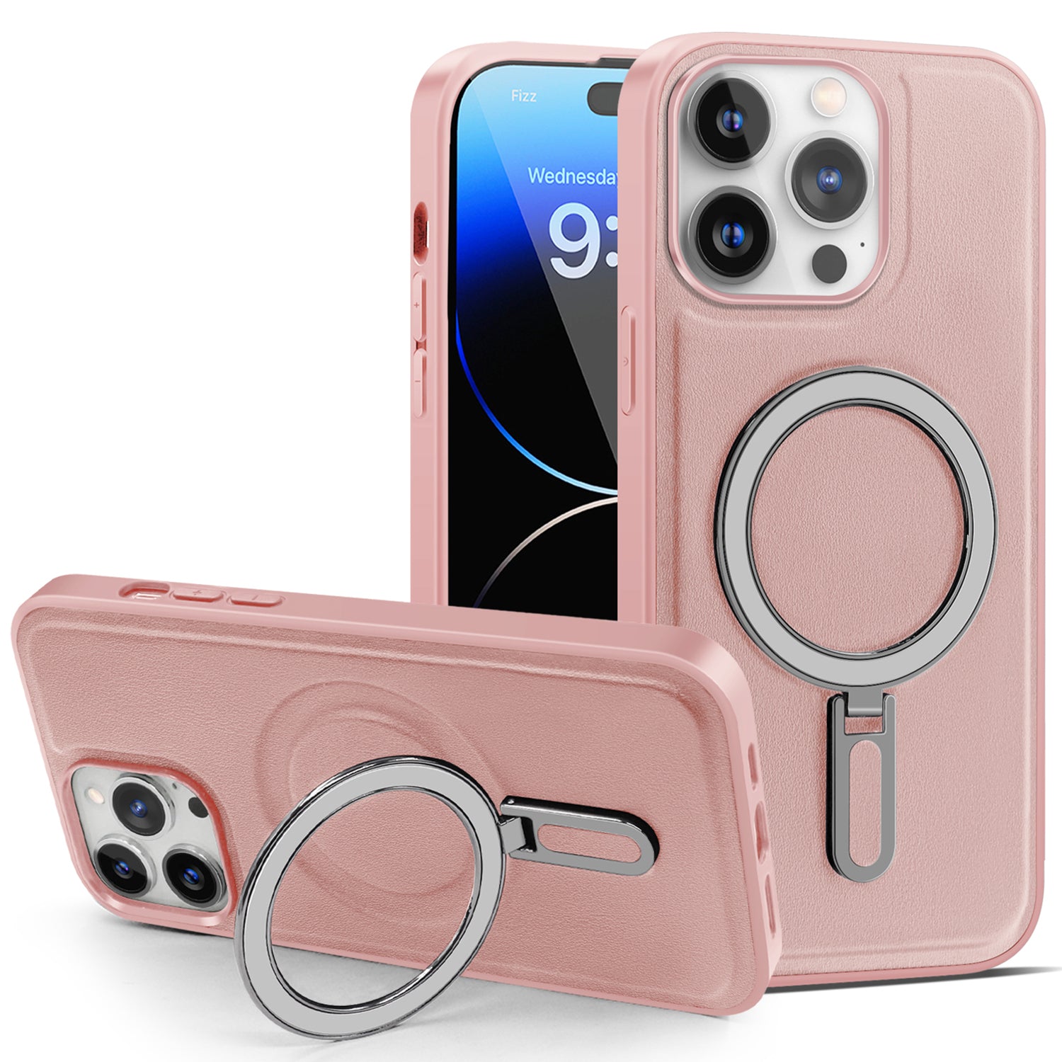 For iPhone 14 Pro Max Kickstand Phone Case Cover Anti-Scratch PU Leather Coated PC TPU Magnetic Cover For iPhone 14 Pro Max Kickstand Phone Case Cover Anti-Scratch PU Leather Coated PC TPU Magnetic Cover